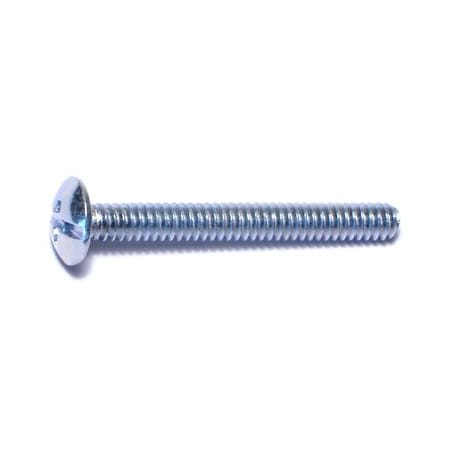 Midwest Fastener #6-32 x 1-1/4 in Combination Phillips/Slotted Truss Machine Screw, Zinc Plated Steel, 100 PK 01963
